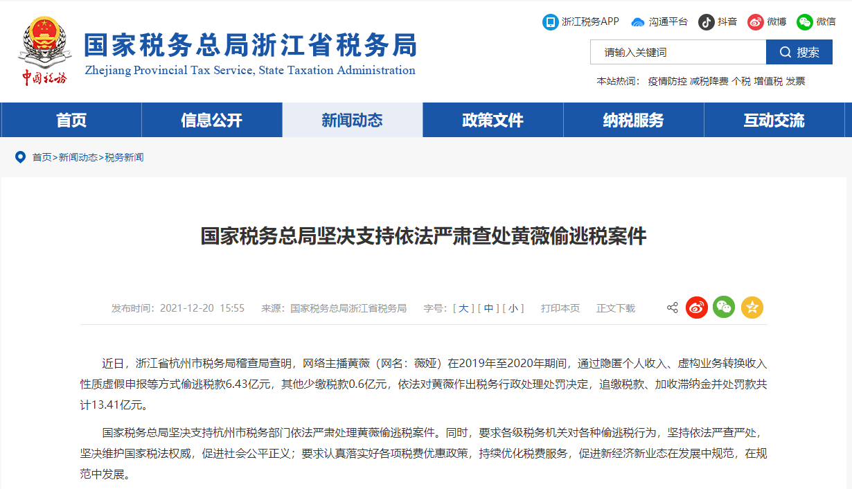 偷税漏税